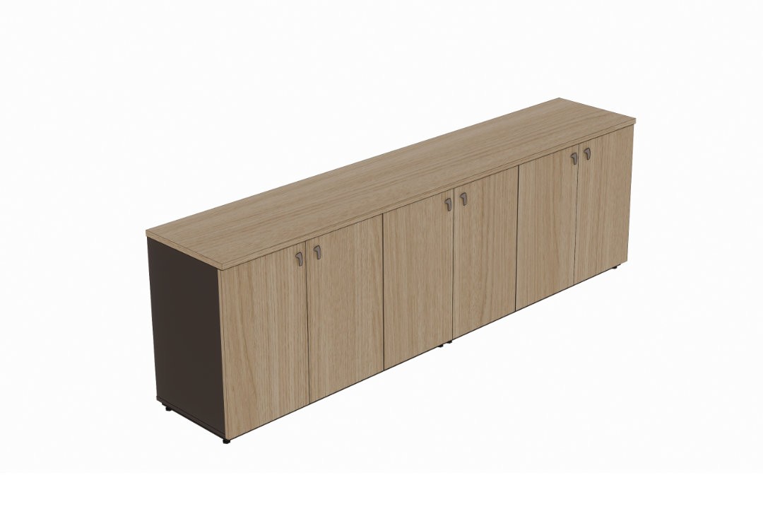 Armário de escritório baixo 2400L 6 portas Versatile